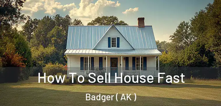  How To Sell House Fast Badger ( AK )