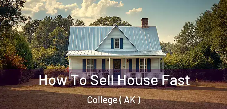  How To Sell House Fast College ( AK )