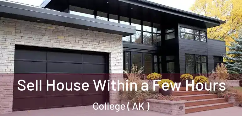 Sell House Within a Few Hours College ( AK )